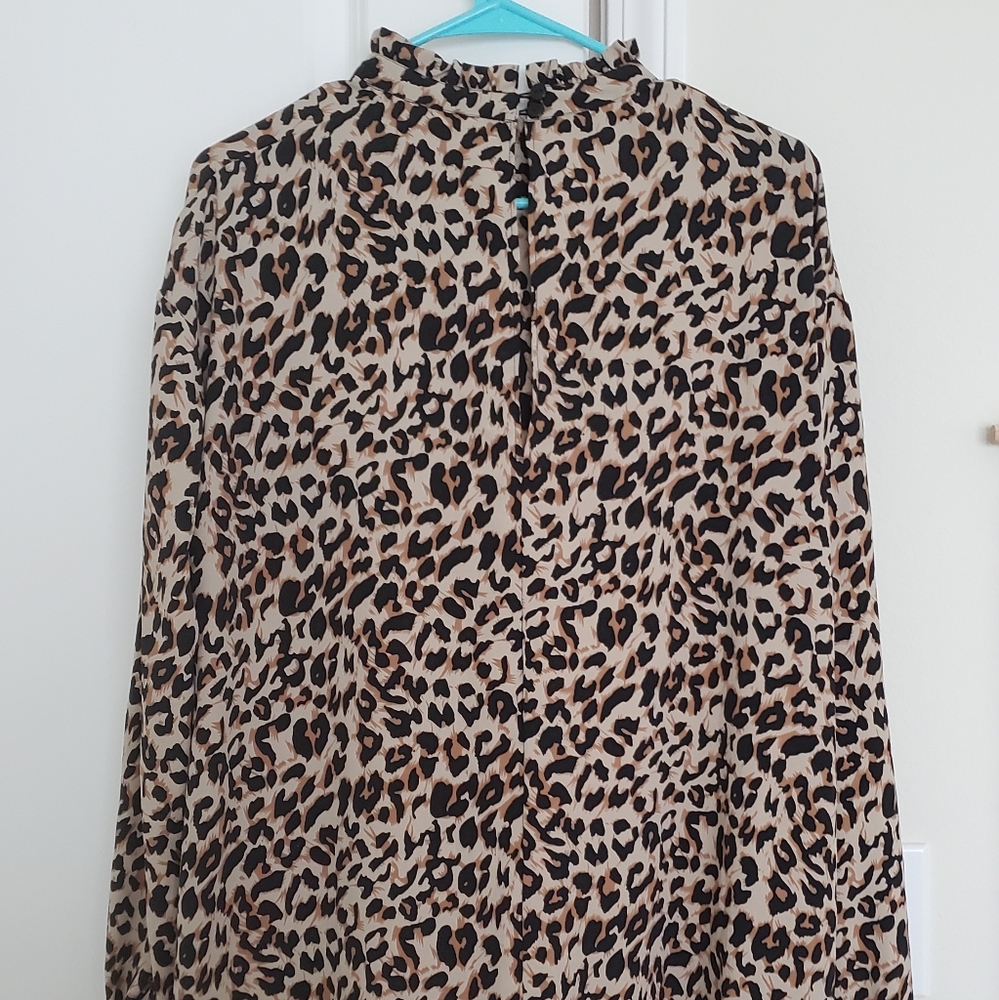 EUC ASOS Leopard Pattern Ruffle Dress - Picture 12 of 12